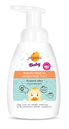 JimJams Baby foaming bath and shampoo 3in1 250ml