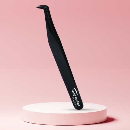 Long Lashes 90 degree Volume Pro tweezer- black