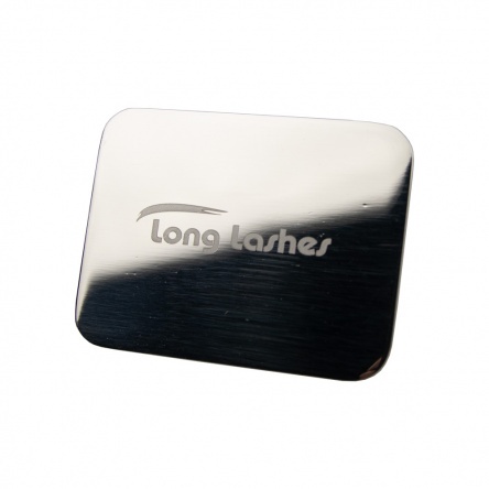 Long Lashes stainless steel mixing palette for eyelash and eyebrow dye