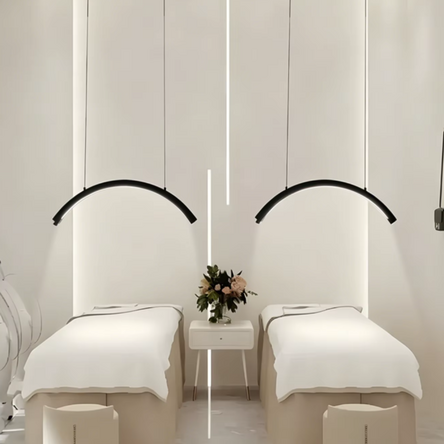 Long Lashes ceiling Moon Pro lamp- black
