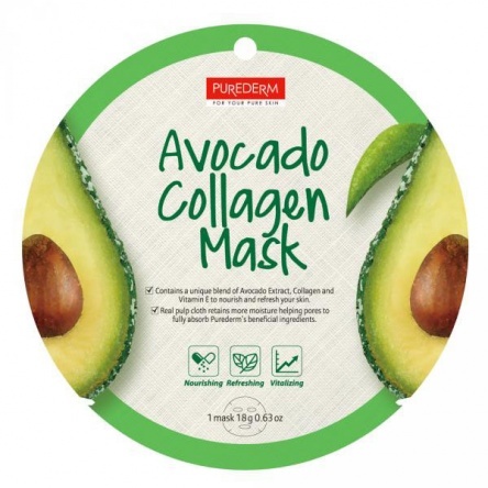 PureDerm Avocado Collagen Mask