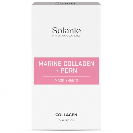 Solanie Marine Collagen + PDRN Mask Sheets 5 sets/box