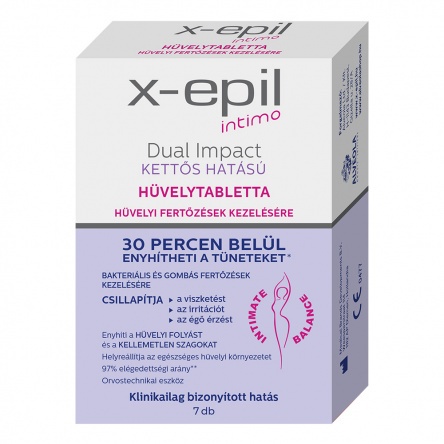 X-Epil Intimo Dual Imapct Vaginal tablet 7pcs