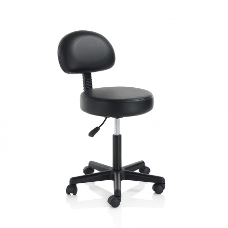 Master Massage Stool with high back black