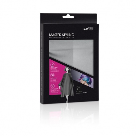 Master Styling cape for cut and color silver