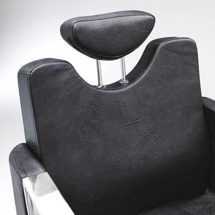 Hair Crown black cutting chair with square base