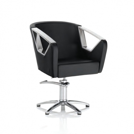 Hair Astra black cutting chair with star base