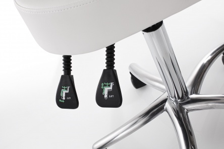 Balance 3 Stool with back white