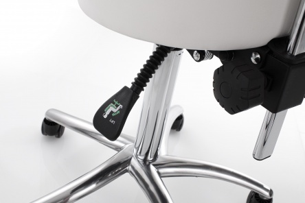 Balance 3 Stool with back white