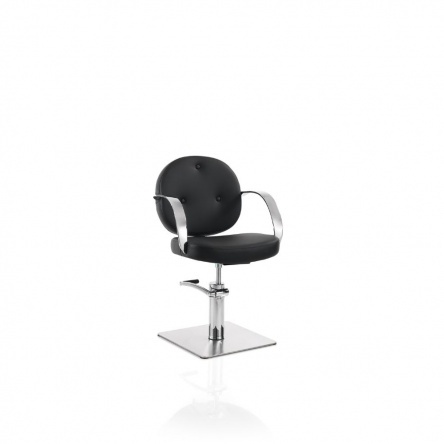 Hair Colette black cutting chair with square base