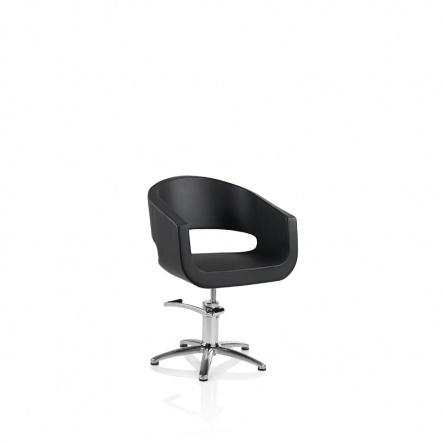 Hair Stylo black cutting chair with star base