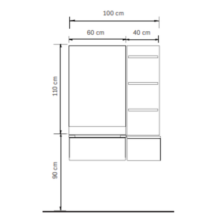 Salon Station View Black And Oak Salon Station