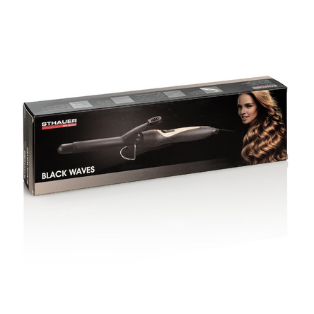 Sthauer Black Wave Curling Wand With Clamp Ø 19 mm