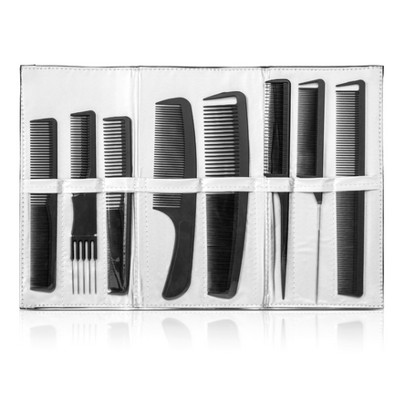 School Carbon Set Set Of 8 Professional Combs