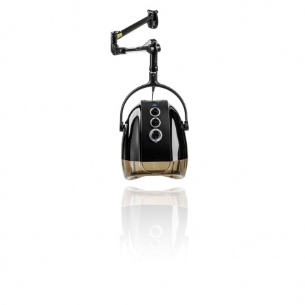 "Eolo ionic & antistatic 1600 professional hood hair dryer - hung up, black"