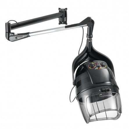 Record 1200 professional hood hair dryer - hung up black