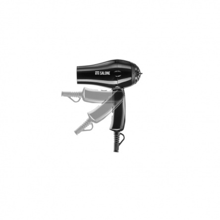 Mini Salone foldaway travel hair dryer Black