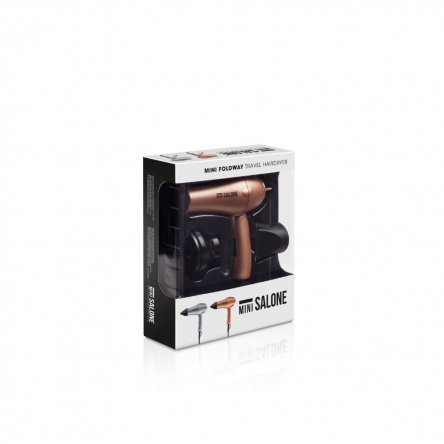 Mini Salone foldaway travel hair dryer Gold