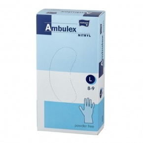 Nitrile gloves powder free - 100pcs - L