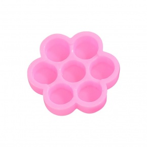 Long Lashes flower glue holder - pink, 10pcs