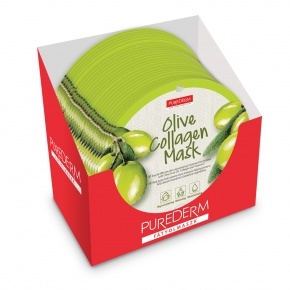 PureDerm Olive Collagen Mask 24 pcs