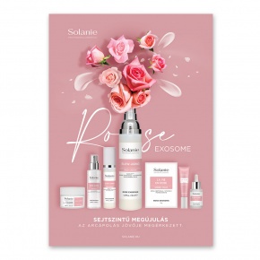 Solanie Rose Exosome Table top display – A4 Size