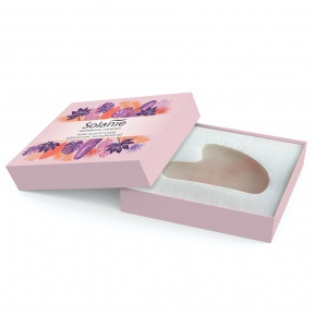Solanie Gua Sha Rose Quartz Massage Stone