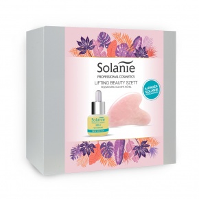 Solanie Lifting Beauty set with Rose quartz Gua Sha stone