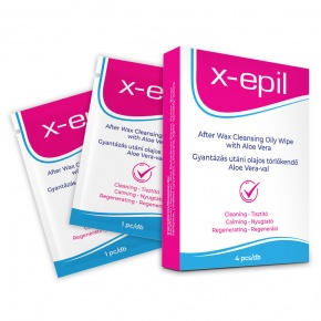 X-Epil  Post-Depilatory Oil Wipe with Aloe Vera 4 pcs