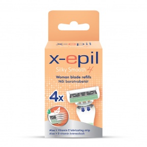 X-Epil Silky Smooth 4 Woman blade refills with 4 blades/4pcs