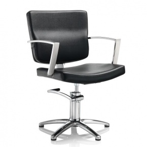 Hair Alpha black cutting chair with star base