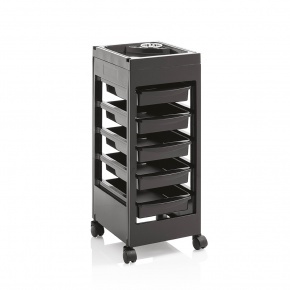 Milano Black equipment trolley