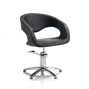 Hair Wave black cutting chair with star base