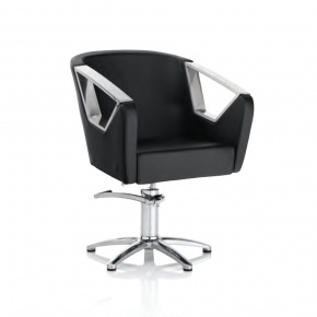 Hair Astra black cutting chair with star base