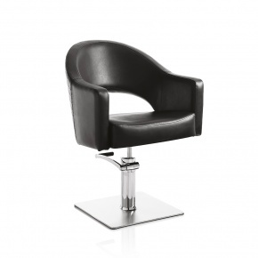 Hair Paris black cutting chair with square base