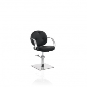 Hair Colette black cutting chair with square base