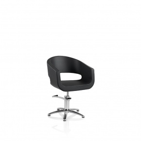 Hair Stylo black cutting chair with star base