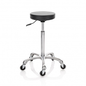 Roller Pro Elité Round L stool with aluminium base