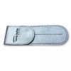 Long Lashes 2 pieces empty leather case - silver