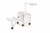 Pedicure service equipment trolley white