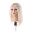 Training head with medium white angora hair  35cm